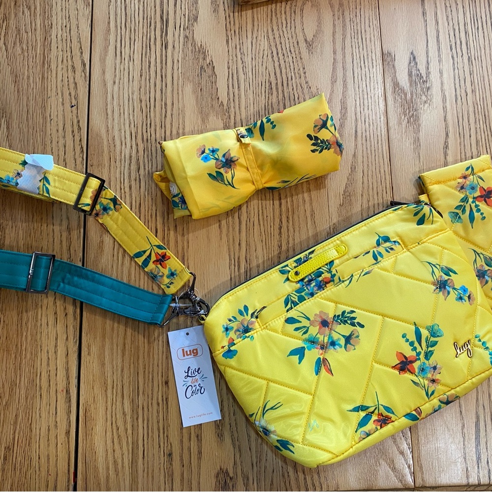 Lug Yellow Floral Bag Set